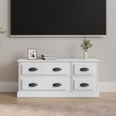 The Living Store Tv-meubel - Mediakast - 100 x 35.5 x 45 cm - wit hout