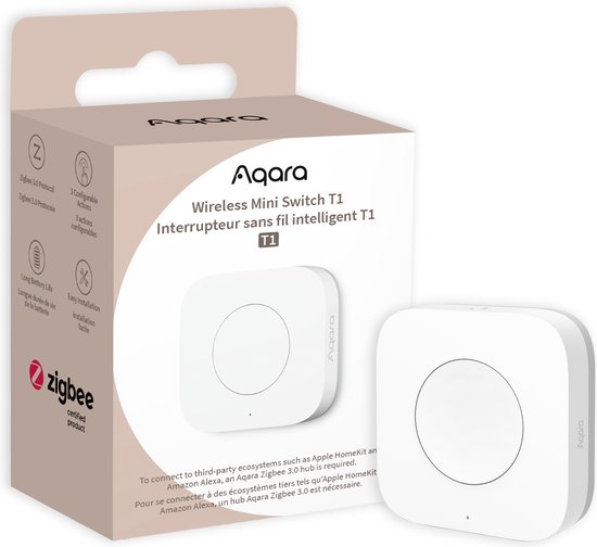 Aqara Wireless Mini Switch T1 - Wit