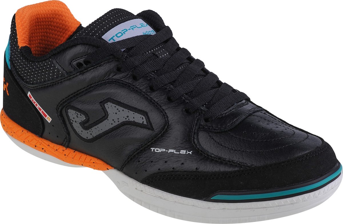 Joma Top Flex indoor voetbalschoenen in bruin, leer met VTS-technologie, rubber zool en versterkte teen. EU 45.
