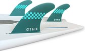 Otrix Fiberglass Thruster Surfboard Vinnen/Fins - FCS Fin Systeem – Maat S