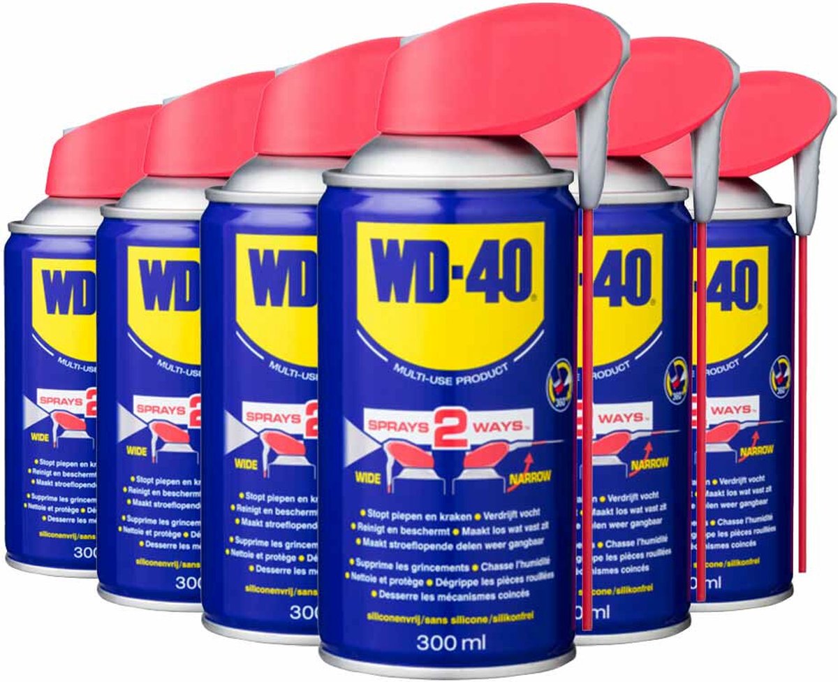 6x WD-40 Multi-Use Product Smart Straw® Multispray 300 ml