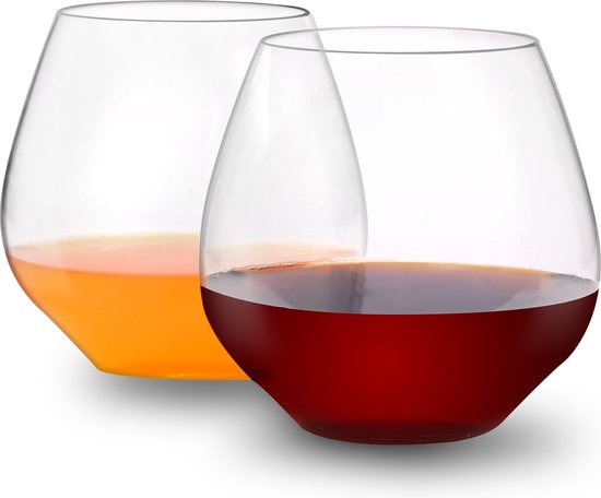 Yalin Set van 6 Onbreekbare 12oz Acryl Plastic Wijn en Water Tumbler Stapelbare Goblets. (Helder, 12 oz Yalin Set van 6 Onbreekbare 12oz Acryl Plastic Wijn en Water Tumbler Stapelbare Goblets. (Helder, 12 oz