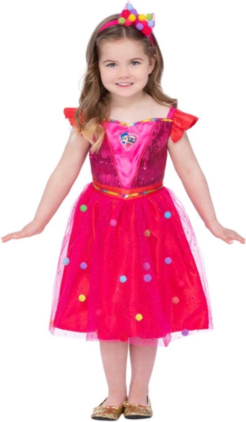 Smiffys - True And The Rainbow Kingdom True Pom Pom Kinder Kostuum - Kids tm 6 jaar - Roze