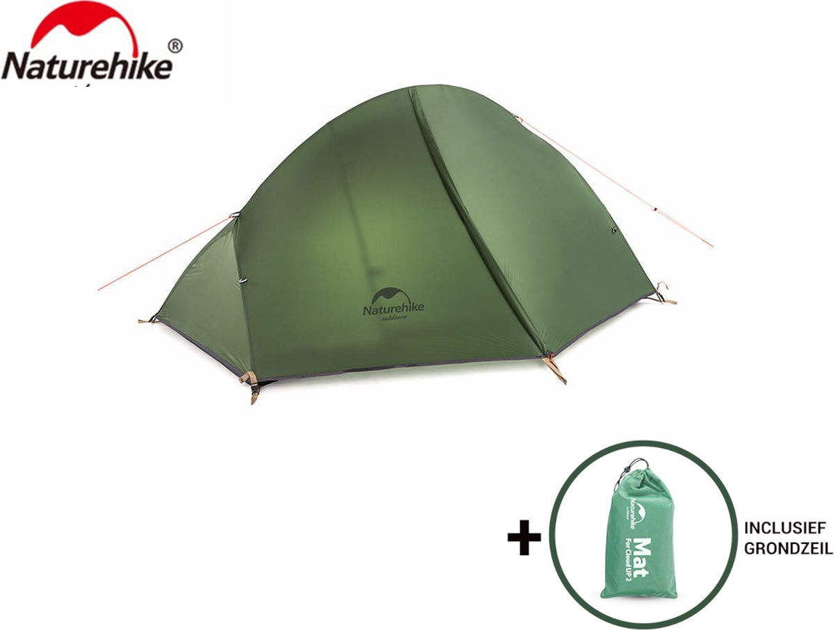 Naturehike® 1-persoons tent - Lichtgewicht tent - 20D nylon - 4000MM - Trekkerstent en trekking tent - 1 persoons lichtgewicht