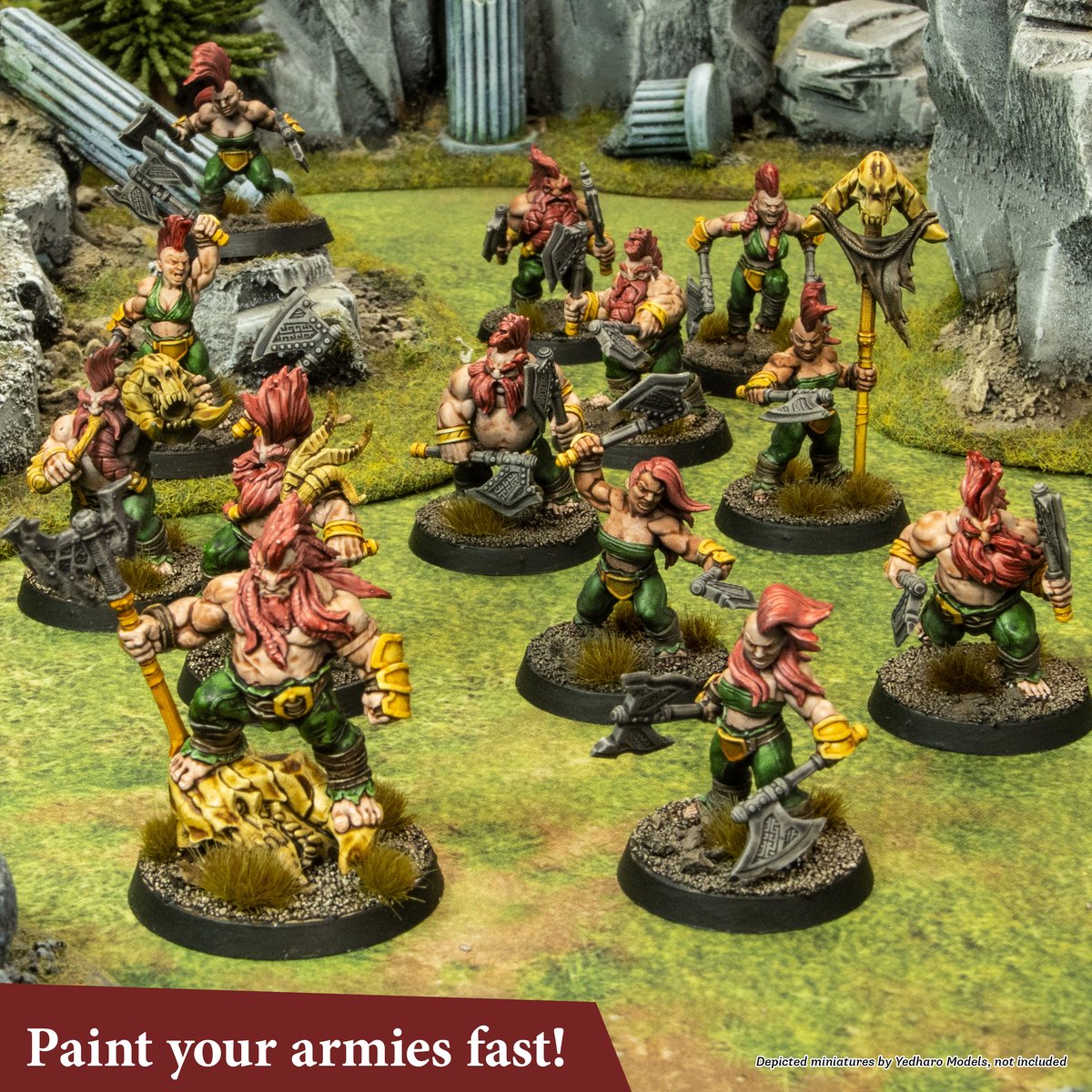 Speedpaint Most Wanted Set 2.0 - Acrylverf Set Uitgebreid Met 24 Flesjes 18ml Kleurenspectrum Van De Speedpaint Starterset - inclusief 1 Basislaag Kwast voor Miniatuur Model Verf — afbeelding 2