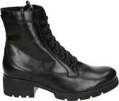 Durea 9785 H - VeterlaarzenHoge sneakersDames sneakersDames veterschoenenHalf-hoge schoenen - Kleur: Zwart - Maat: 38.5