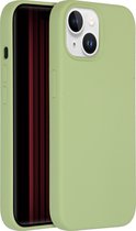 Accezz Hoesje Geschikt voor iPhone 15 Hoesje Siliconen - Accezz Liquid Silicone Backcover - Groen