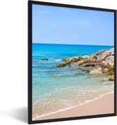 Fotolijst incl. Poster - Strand - Zee - Tropisch - Zomer - 30x40 cm - Posterlijst