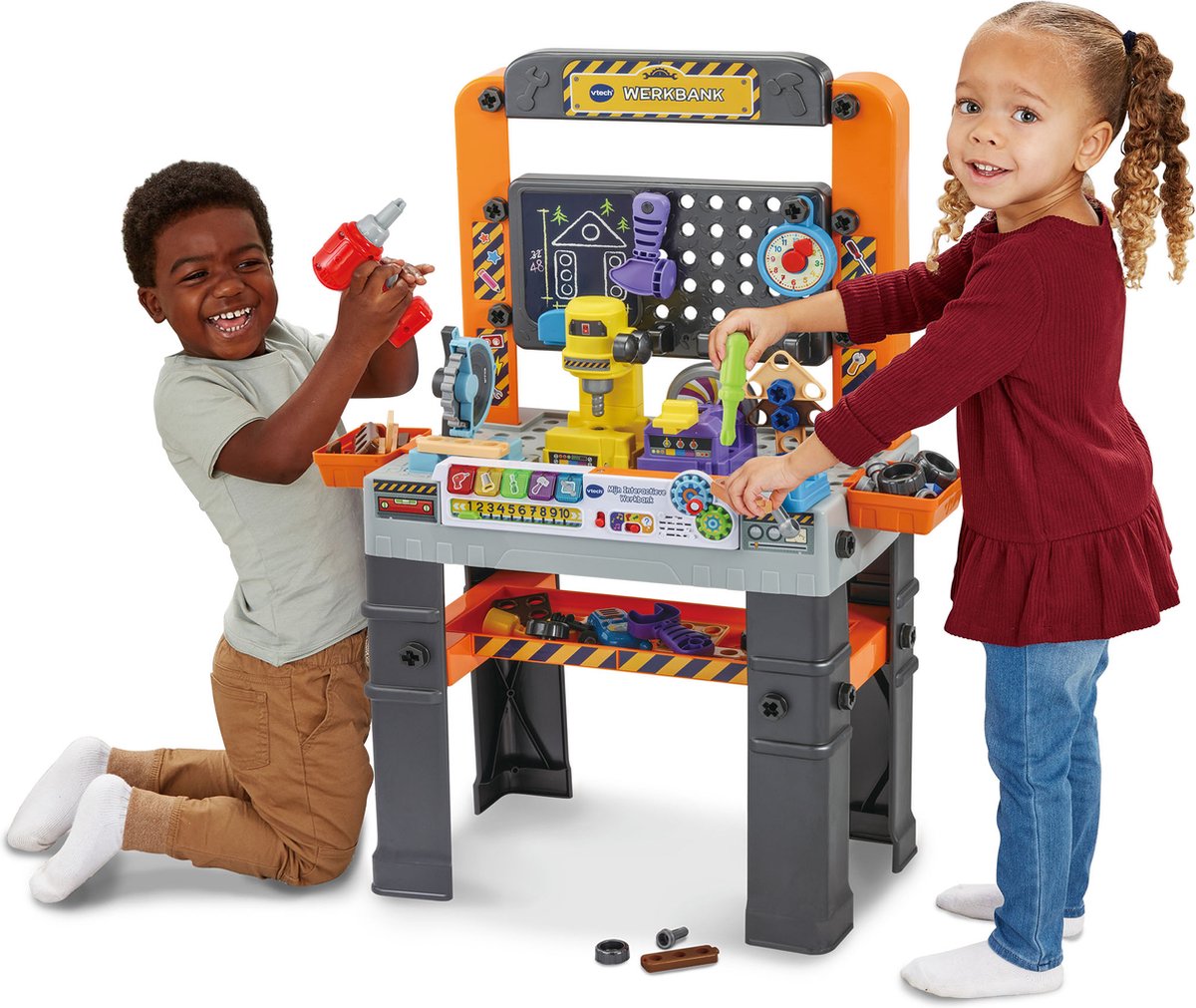 VTech Mijn Interactieve Werkbank Speelgoed - Kinder Gereedschap - Educatief & Interactief Speelgoed - Cadeau - Kinderspeelgoed 3 Jaar — afbeelding 5