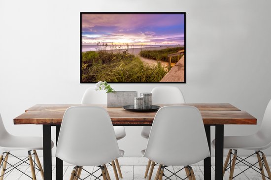 Affiche encadrée Plage - Couleurs - Amérique - 120x80 cm