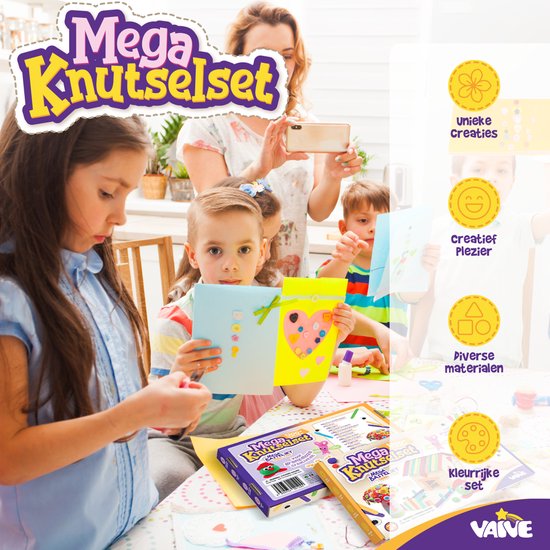 VAIVE Knutselset voor Knutselen Meisjes - Creatief Speelgoed voor Kinderen - Knutselset - Knutselkoffer - Knutselpakketten - VAIVE