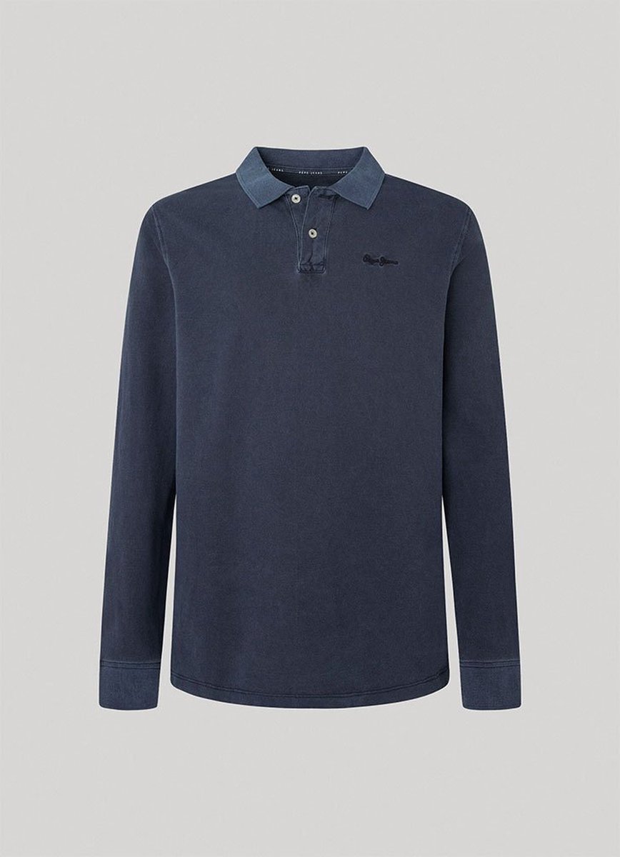 Pepe Jeans Oliver Gd Polo Met Lange Mouwen Blauw XL Man | bol.com