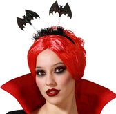 Halloween/horror verkleed diadeem/tiara - met vleermuizen - kunststof - voor dames/meisjes