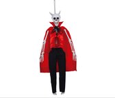 Fiestas Horror decoratie skelet/geraamte pop - duivel - 40 cm - griezelige Halloween hangdecoratie