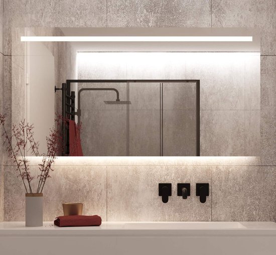 Miroir de salle de bain avec éclairage LED, chauffage, capteur et fonction  de... | bol.com