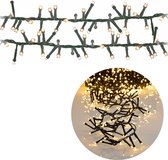 Cheqo® Kerstboomverlichting - Micro Clusterverlichting - Kerstlampjes - Led Verlichting - Kerstverlichting voor Binnen en Buiten - 1200 LED - 24m - Met Timer en dimmer - Extra Warm Wit
