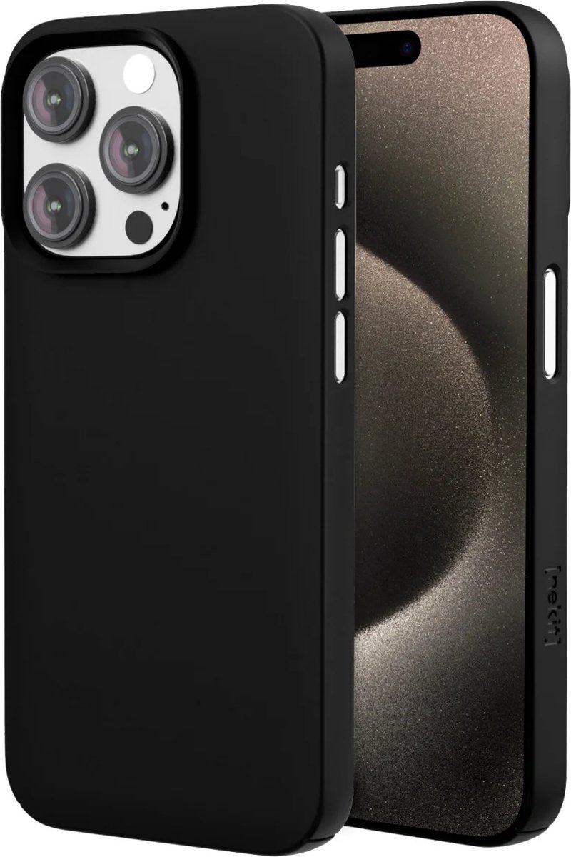 Nekit Hoesje Geschikt voor iPhone 15 Pro | Compatibel met MagSafe | Back Cover met Magneet | Extra Dun | Lichtgewicht | Slank | Zwart