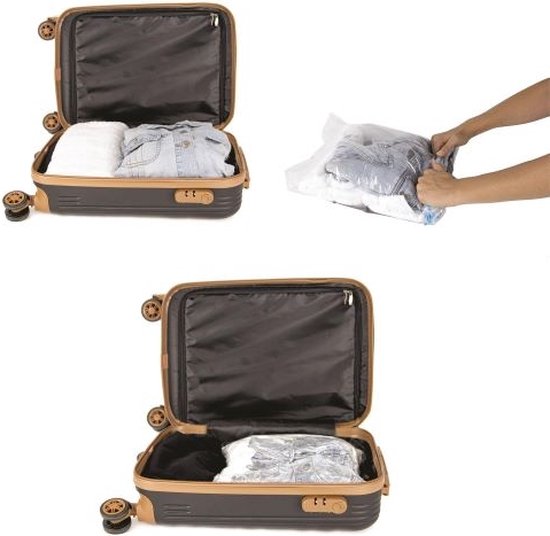 Sacs sous vide de voyage enroulables JET LAG - Valise - 2 pièces | bol