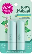 eos 100% Natural Organic Lip Balm Sticks - Lippenbalsem - Lipverzorging - Hydratatie voor de hele dag - Sweet Mint