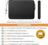 Hard Shell Laptophoes voor 15 inch MacBook Air M2 A2941 2023, 16 inch MacBook Pro A2780/A2485/A2141 (2023-2019), 15 inch MacBook Pro, schokbestendige draagtas voor 15 inch Surface Laptop/Boek,