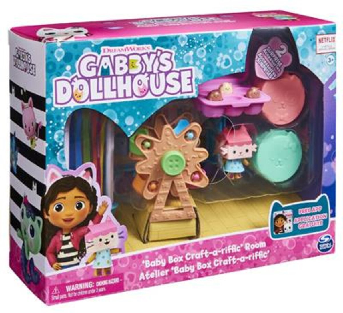 Gabby's Dollhouse - Playset Deluxe La Salle De Musique De Dj Miaou - Pièce  De Jeu Avec 1 Figurine Et Accessoires - Tirée Du