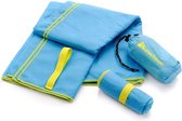 Sporthanddoeken van ultralichte microvezel, bijzonder absorberend, de perfecte handdoek voor het strand, de sauna, fitness, op reis en thuis; verkrijgbaar in de maten L, XL en XXL
