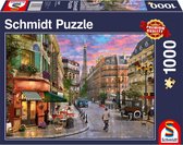 Schmidt Straat naar de Eiffeltoren, 1000 stukjes - Puzzel - 12+
