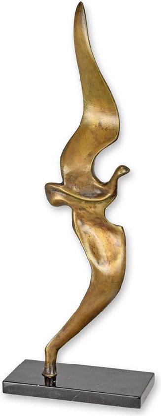 Brons beeld - vliegende vogel - sculptuur - 53,5 cm hoog