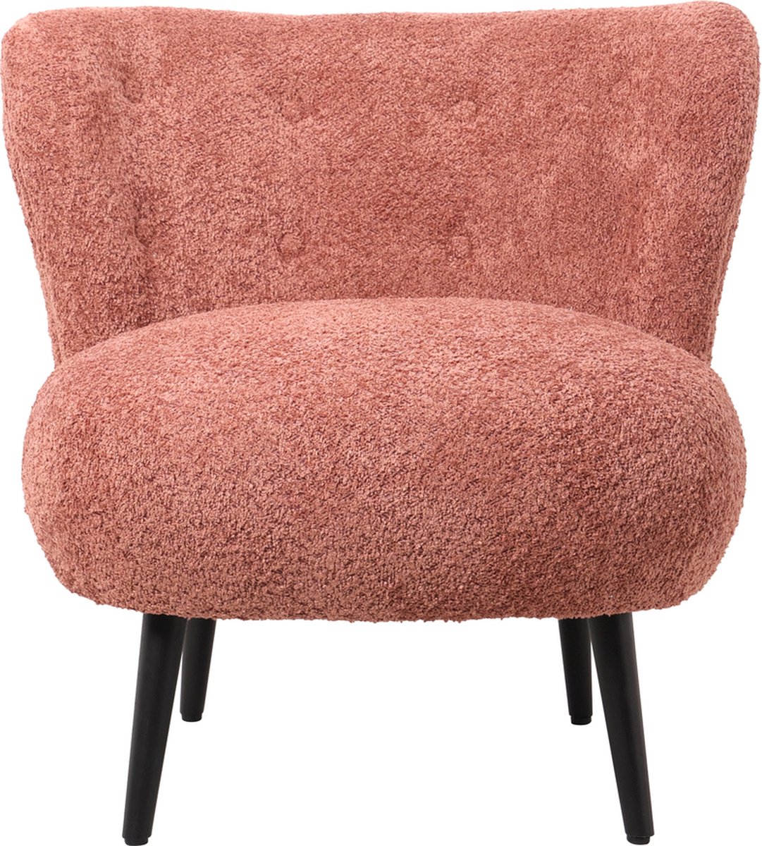 Fauteuil Roze - Bouclé Stof - 74x77x71cm - fauteuil Pieter - Giga ...