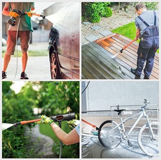 Gardena Accu Hogedrukreiniger AquaClean 18V set premium - De Boer Gardena Accu Hogedrukreiniger AquaClean 18V set premium - De Boer