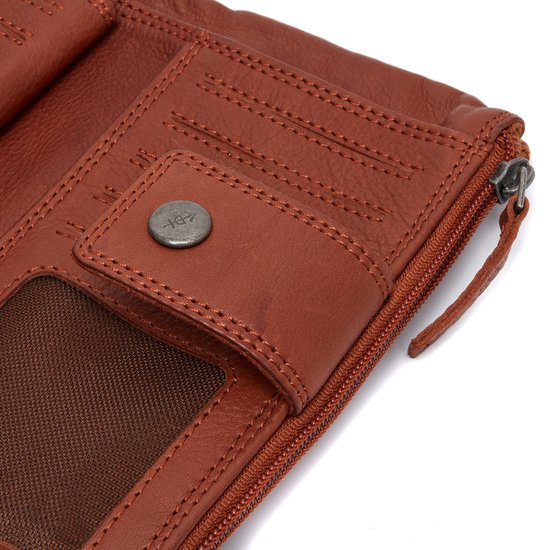 The Chesterfield Brand Fresno Portafoglio In Pelle Cognac Con Protezione RFID E Portacarte Rimovibile