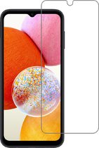 LuxeBass Screenprotector geschikt voor Samsung Galaxy A14 4G & 5G - Tempered Glas - glas scherm - bescherming