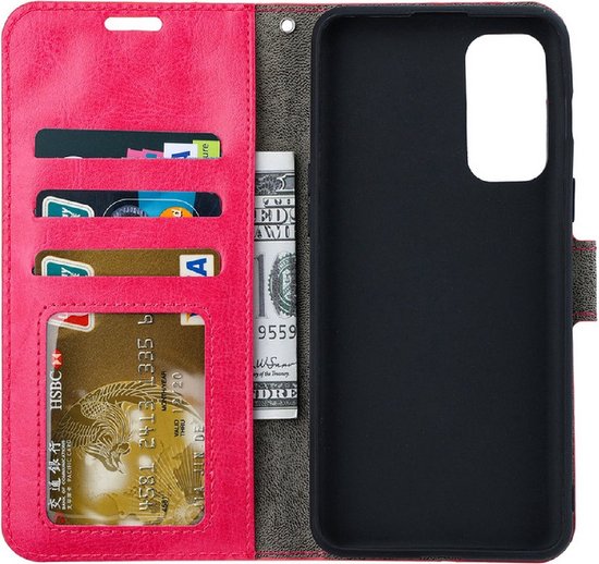 Coque adaptée pour Xiaomi Redmi Note 12 4G | Coque livre | Couverture de livre avec porte-cartes | Étui portefeuille avec porte-cartes | Rose