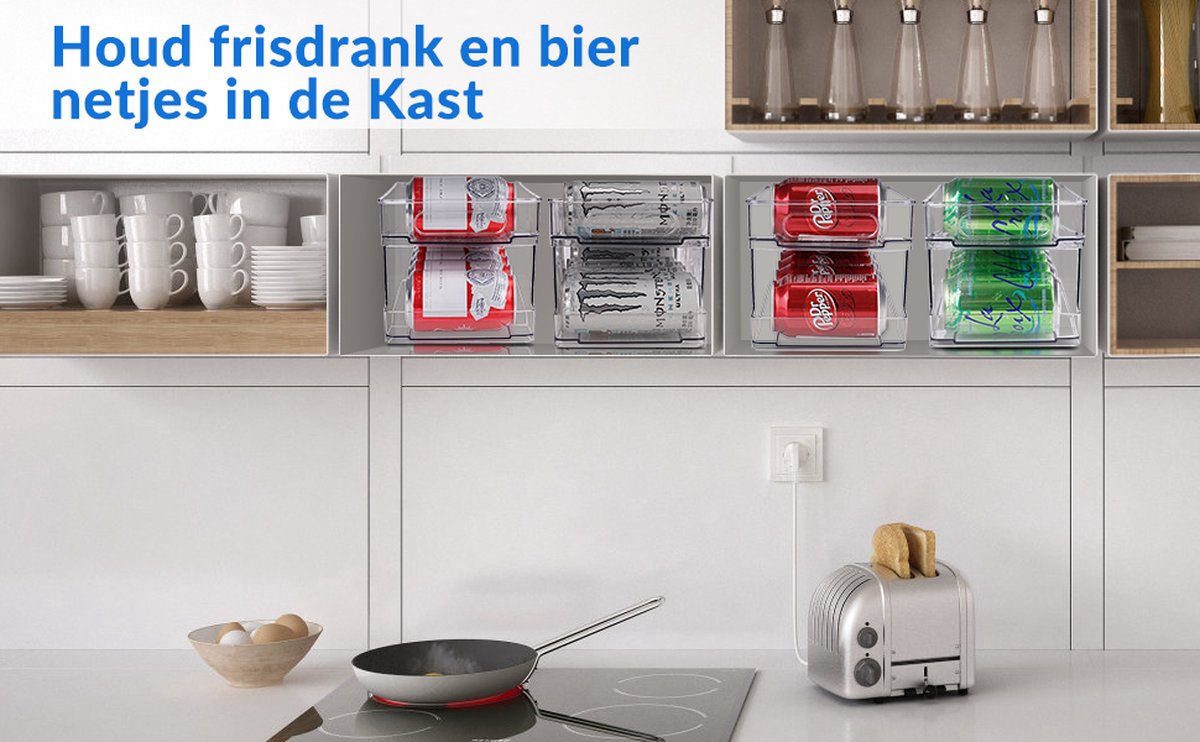 Jus Drink Rack Can Organisateur peu encombrant Frigo Cuisine Rangement  Grille de boissons