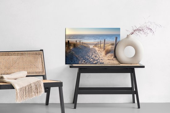 Painting King - Tableau sur toile Plage, Mer du Nord - 90 x 60 cm