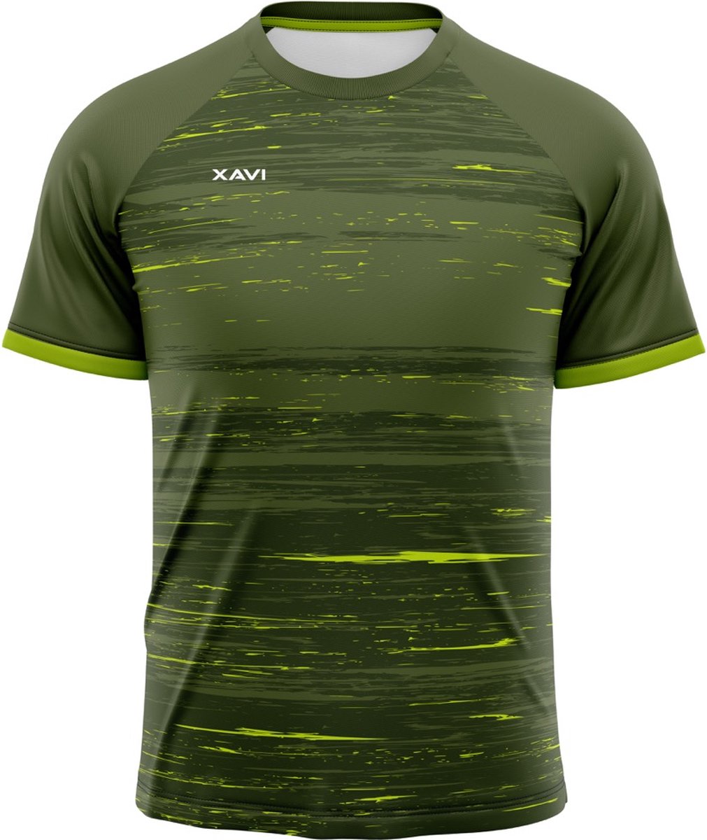 Xavi Performance unisex t-shirt groen maat 164