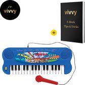 Kinderpiano Met 32 Toetsen - Kinder Keyboard Paw Patrol - Speelgoedpiano Met Microfoon - Het Perfecte Cadeau - Incl. 22 Demo Nummers