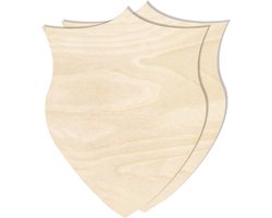 Creative Deco 2 x Houten Schild Vormen | 30 x 24 cm | Multiplex | Perfect voor Verf, Decoratie, Cadeau en Decoupage
