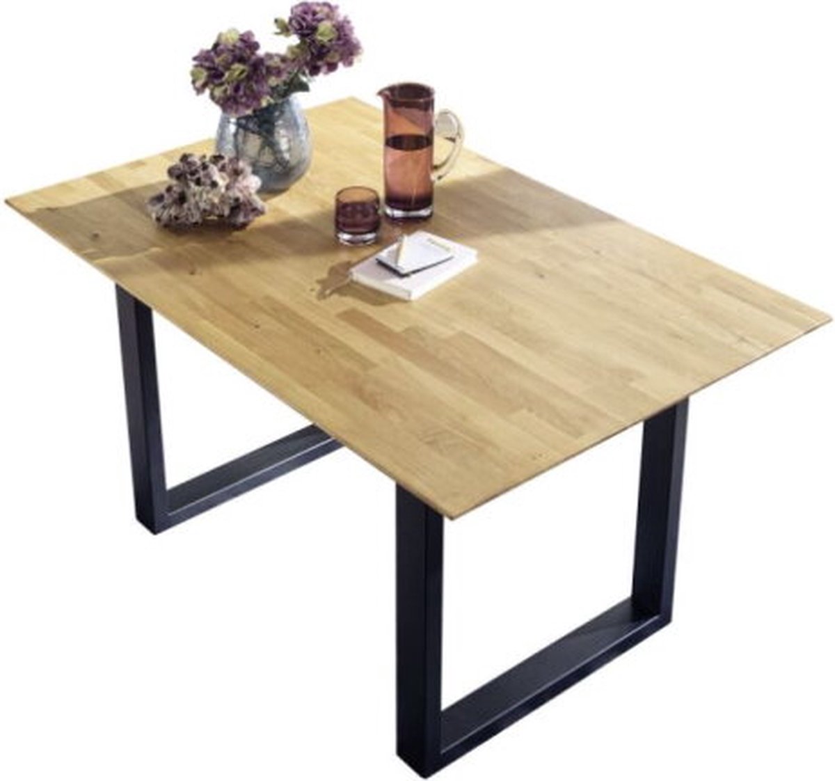 Meubelplaats Eettafel Silje uitschuifbaar Eiken 160-210 x 90 cm - Onbehandeld | Meubelplaats Natural