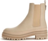 Guess Babala Bottines Femme Cuir - Crème - Taille 40