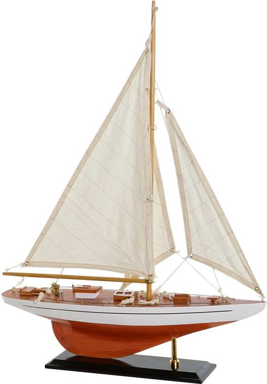 Barco DKD Home Decor 42 x 9 x 60 cm Bruin Oranje Mediterrane