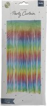 Folat - Deurgordijn Folie Pastel Ombre Regenboog - 2 x 1 m