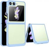 Back Cover Lichtblauw / Transparant Hoesje Geschikt voor Samsung Galaxy Z Flip 5