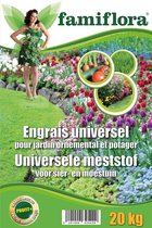 Famiflora Universele Meststof 20 kg voor Siertuin en Moestuin - Optimale Voeding voor een Prachtige Tuin
