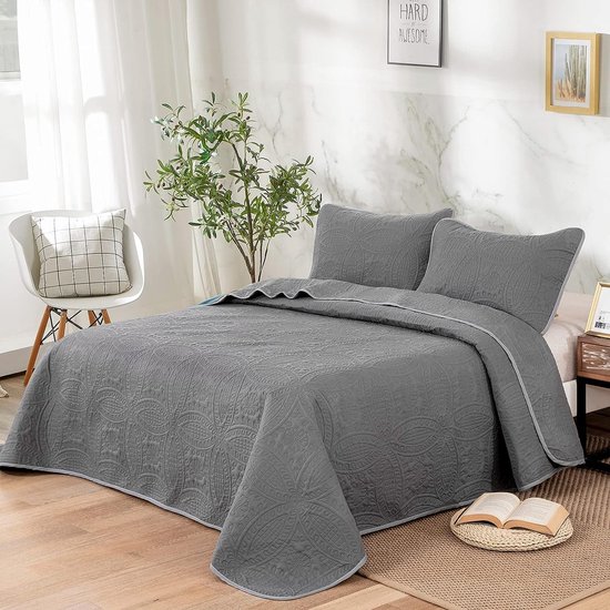 Kerst bedsprei - Voor de slaapkamer - 240x260 cm - Met 2 kussenslopen