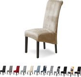 Stoelhoes XL, set van 6 stretch stoelhoezen, kantelbare stoelen, XL, voor eetkamerstoelen, elastaan, universele stoelhoes, grote eetkamerstoel hoezen voor stoel, eetkamer, hotel, banket, grijs