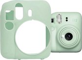 YONO Siliconen Hoesje geschikt voor Fujifilm Instax Mini 12 - Skin Case - Mint Groen