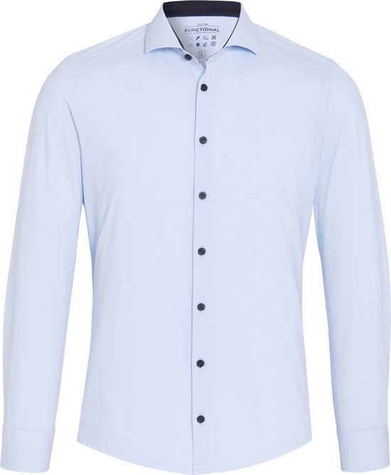 Pure - The Functional Shirt Lichtblauw - Heren - Maat 40 - Slim-fit