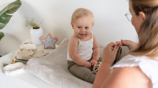 Baby's Only Baby aankleedkussenhoes - Waskussenhoes - Overtrek verzorgingskussen Cozy - Oud Roze - 45x70 cm - Extra zacht — afbeelding 3
