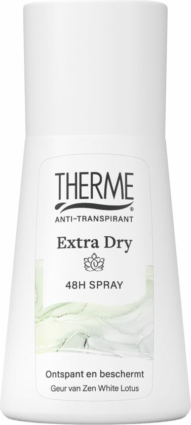 3x Therme Anti-Transpirant Extra Dry Zen White Lotus Spray 75 ml